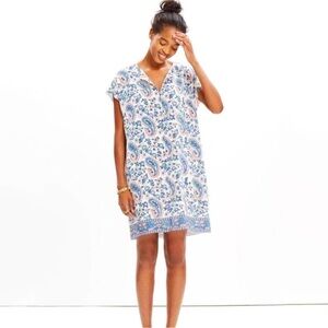 Madewell Silk Paisley Floral Print
Shift Dress -S